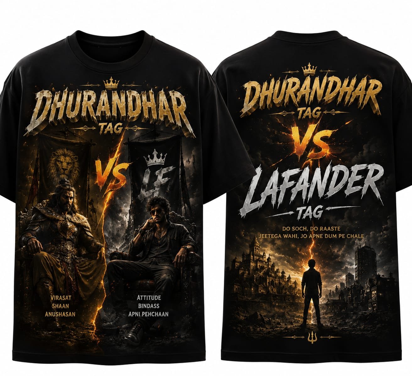 Dhurandhar Tag Oversized T-Shirt